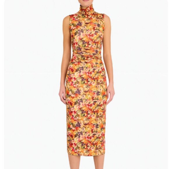 Amanda Uprichard Dresses & Skirts - NWT Womens Amanda Uprichard Damira (Item-300) Multicolor Floral Midi Dress L